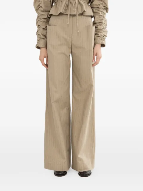 NISSA pinstripe trousers Neutrals P16439BEIGE