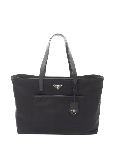 Prada Pre-Owned 2013-2026 Saffiano Trimmed Re Edition 1978 tote bag Black 4UUKQYZBGA9UKT3V