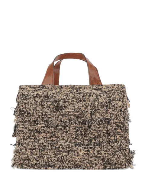 IBELIV Onja fringe-trimmed tote bag Neutrals ONJATIGA