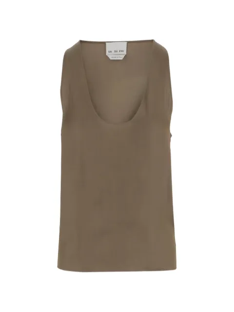 SA SU PHI sleeveless top Green S264020750