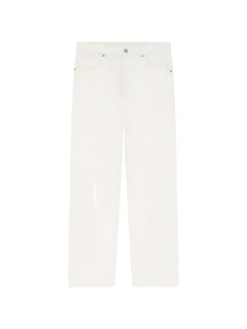 Drôle De Monsieur cotton straight jeans White KBP199CO285