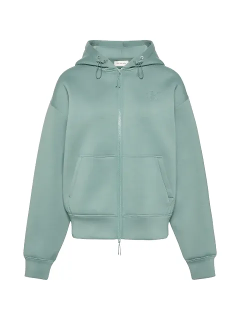 Calvin Klein logo-embossed zip-up hoodie Blue LV047E231GPNO