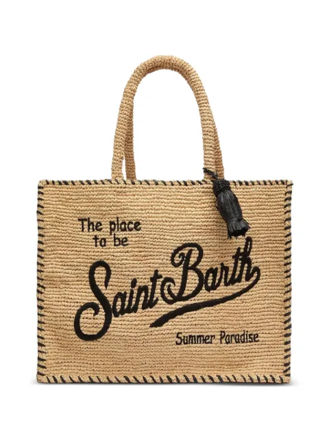 MC2 Saint Barth Collette raffia tote bag Neutrals COL0013