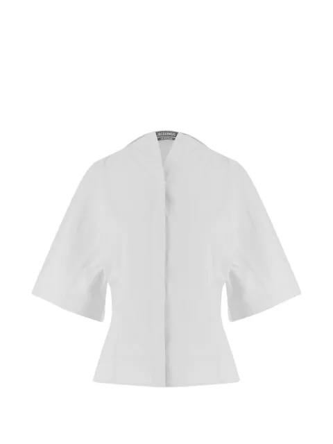 Jacquemus The Moisson fitted short-sleeve shirt White SHW00560AW00648