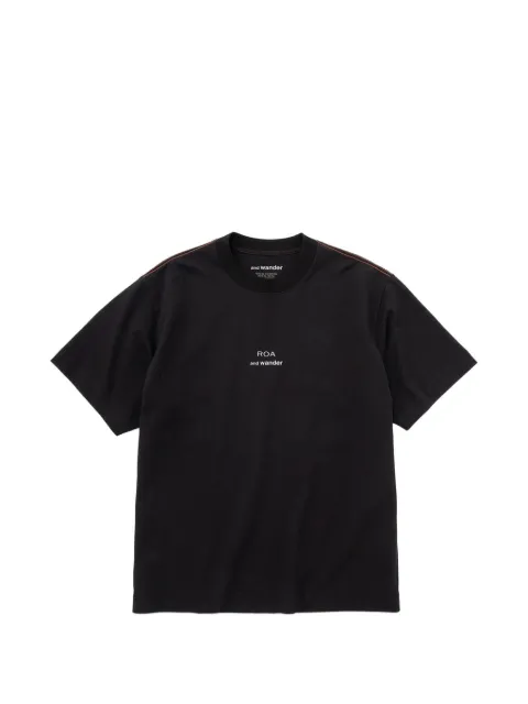 and Wander x Roa short-sleeve T-shirt Black 5746184517