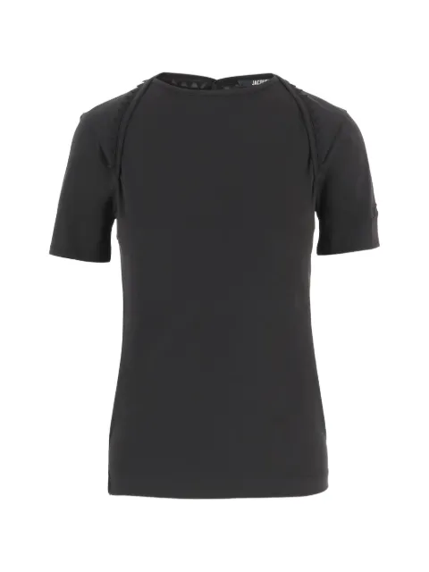 Jacquemus short-sleeve button T-shirt Black TSW00568AJ00189