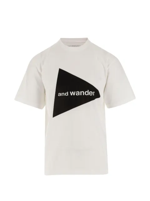 and Wander logo-detail T-shirt White 5746984076030