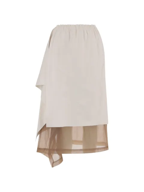Niccolò Pasqualetti leather skirt Neutrals S053LEAPSHEAWHITEBEIGE