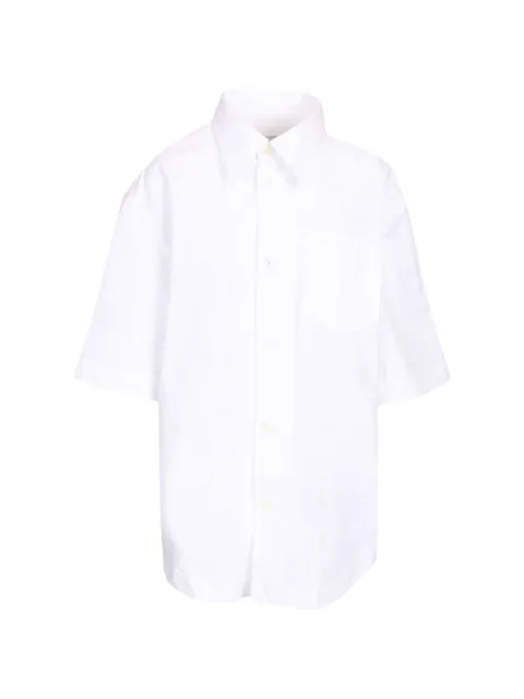 AMI Paris patch-pocket shirt White USH809CO0063