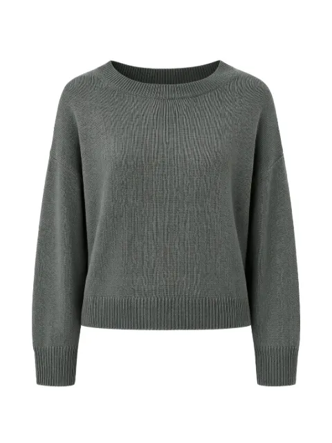 Calvin Klein ribbed crew-neck sweater Green LV047D305GPNO