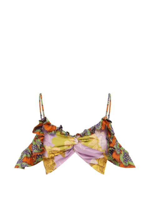 ALEMAIS Arnie ruffled top Orange 7048T