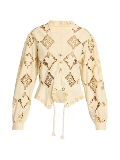 ISABEL MARANT Nina blouse Neutrals HT0856FAD2J01I