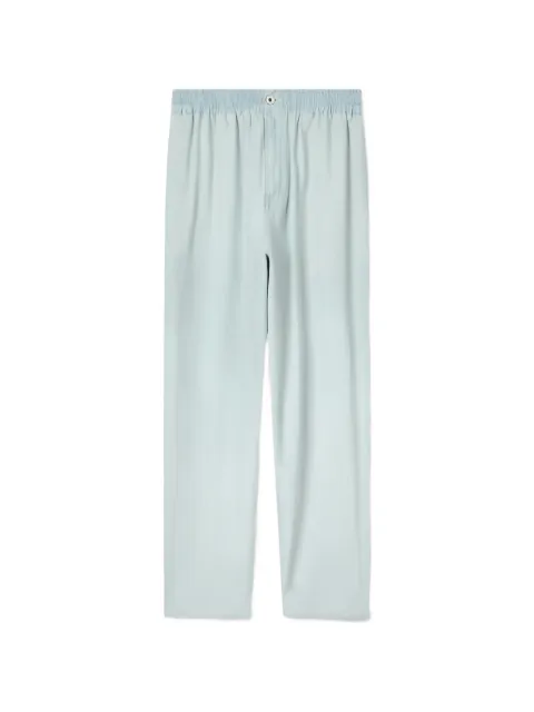 Kenzo bleached chambray track-pants Blue FG55DP5066F4