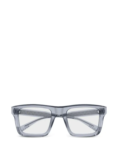 Gucci Eyewear transparent square-frame glasses Grey GG2070O