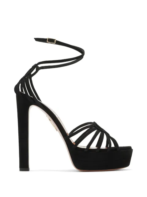 Aquazzura Sweetheart platform sandals Black SWHHIGB0SUE000