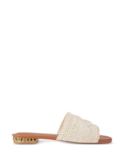 Kurt Geiger London woven flat sandals Neutrals 5600740609