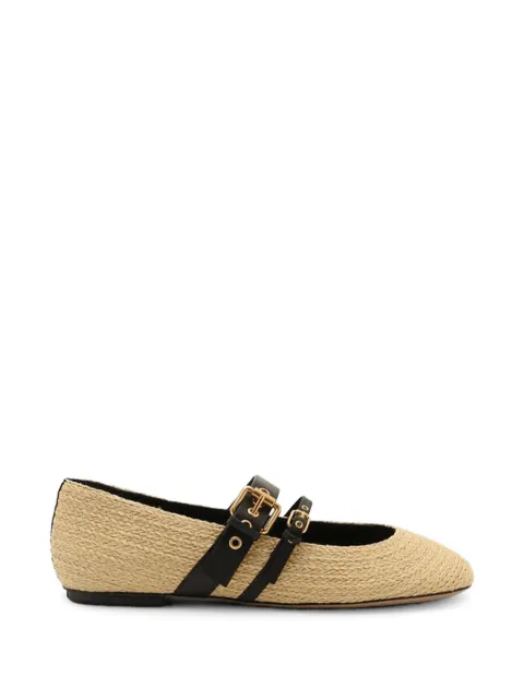 FARM Rio buckle-strap ballet flats Neutrals 355949