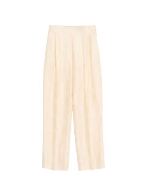 Valentino Garavani Plus De Pois striped polka dot jacquard pants Neutrals BRB7B0ABF
