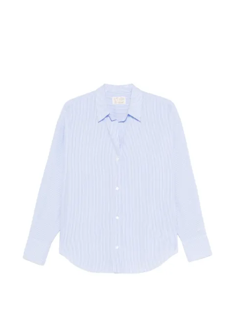 MC2 Saint Barth Cristal striped embroidered shirt Blue CYS0001