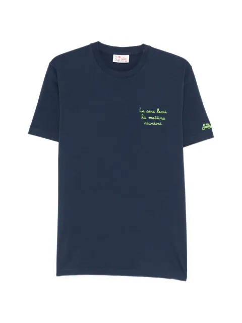 MC2 Saint Barth Portofino embroidered T-shirt Blue POT0001