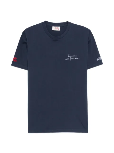 MC2 Saint Barth Portofino embroidered T-shirt Blue POT0001