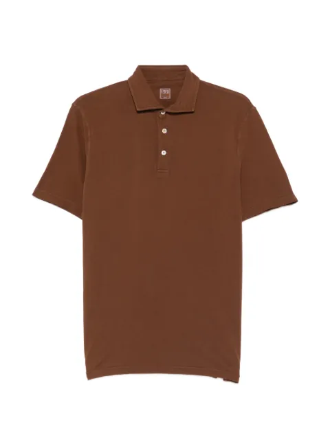 Fedeli buttoned polo shirt Brown TUF00130