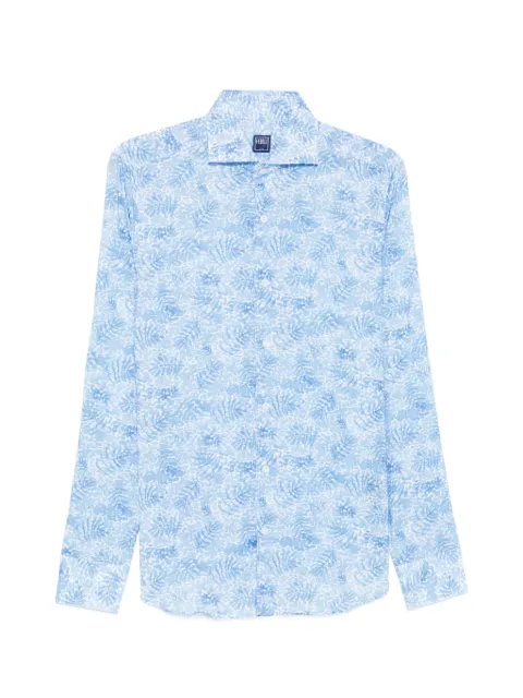 Fedeli floral-print shirt Blue TU000512