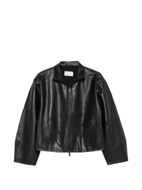 St. Agni Cocoon leather jacket Black W2624282BLK