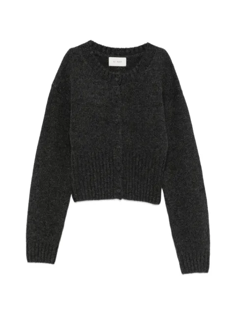 St. Agni ribbed-knit cropped cardigan Grey W2623320DCM