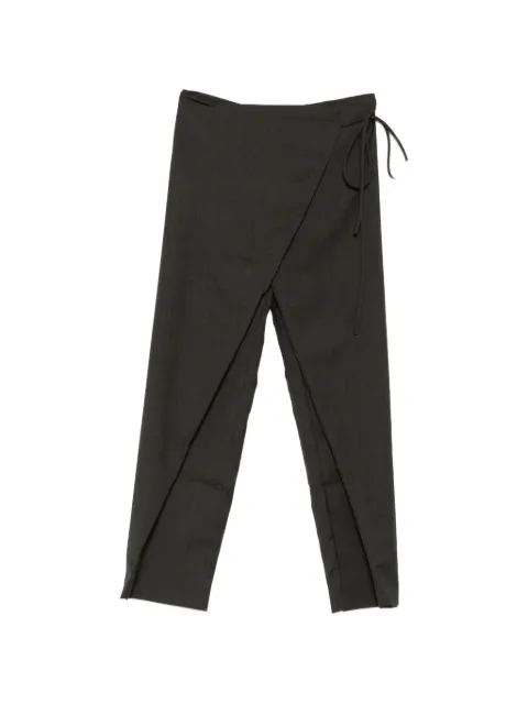 St. Agni Rouleau wrap trousers Grey W2627279UMB