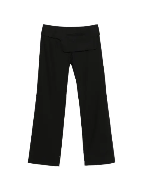 St. Agni belt-detail straight-leg trousers Black W2627261BLK
