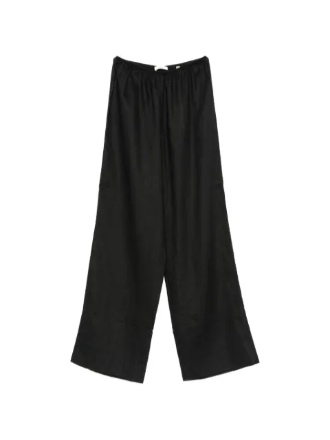 DÔEN Lavon wide-leg linen trousers Black 12393134