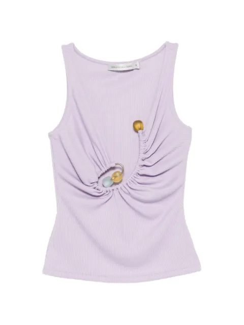 Christopher Esber Spiral beach glass tank top Purple 26021184