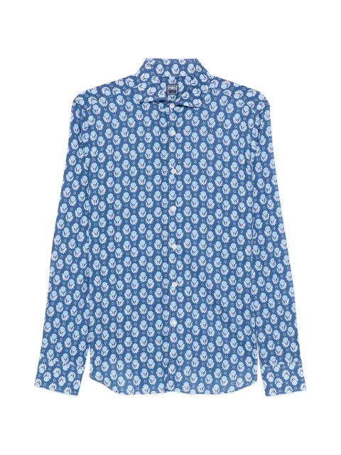 Fedeli floral-print shirt Blue TU000512