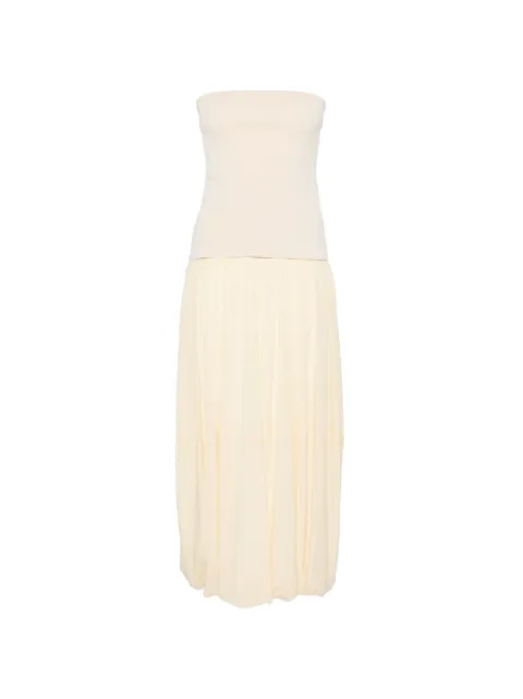 St. Agni strapless midi dress Neutrals W2628379PCL