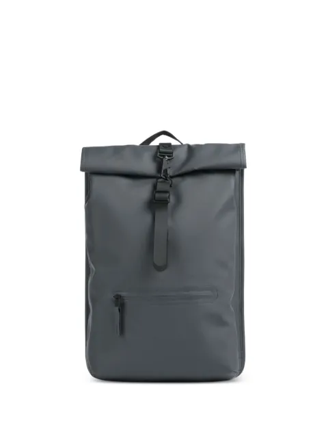 Rains roll-top carabiner-clip backpack Grey RA13320098