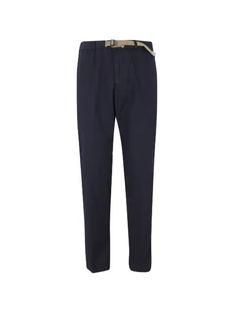 White Sand belted elasticated-waistband trousers Blue 26SU6609098