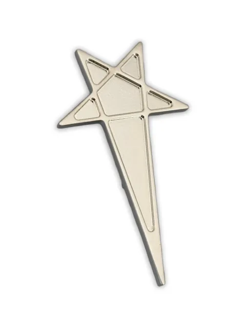 Rick Owens pentagram lapel pin Silver RJ0000141MMT