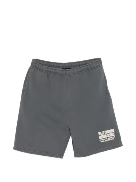 Willy Chavarria drawstring logo shorts Grey JSY0182