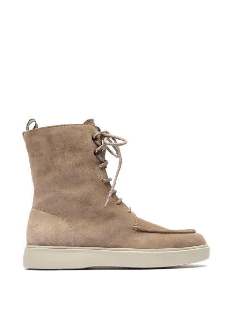 Officine Creative Frame 108 lace-up zip boots Neutrals OCDFRAM108LIC23E268