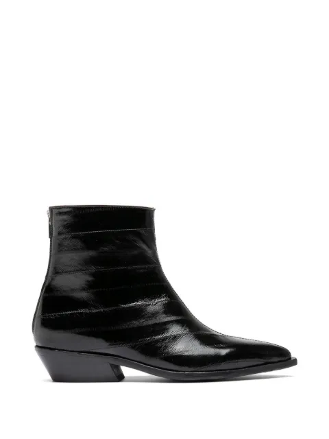 Officine Creative Noelie DD 109 pointed-toe back-zip boots Black OCDNOEL109ANGU21000