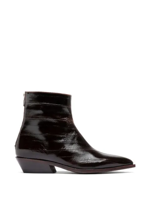 Officine Creative Noelie DD 109 pointed-toe ankle boots Brown OCDNOEL109ANGU2F284
