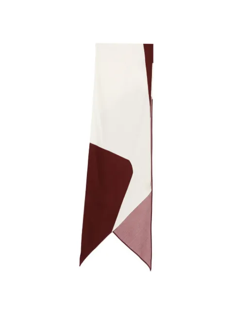 Alberta Ferretti geometric scarf Neutrals A33100151