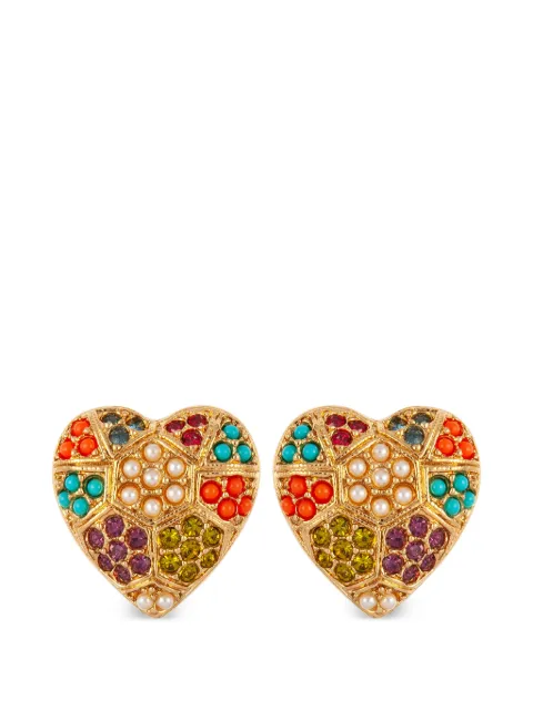 Susan Caplan Vintage 1990s D'Orlan clip-on earrings Gold ER024671