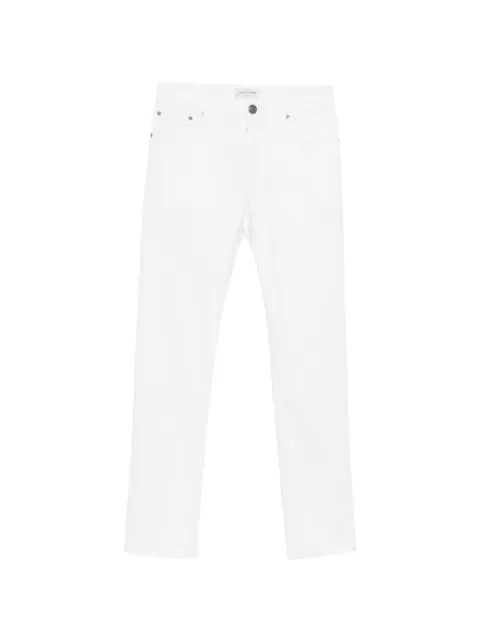 Jacob Cohën logo-patch five-pocket jeans White JUMQE006P3732