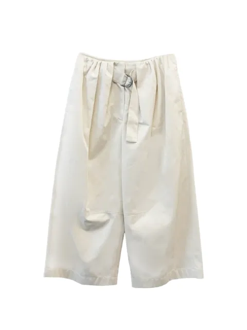 LOEWE belted pleated trousers Neutrals S540Y04XNM