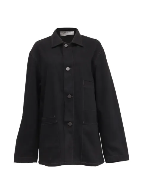 LEMAIRE workwear buttoned pocket jacket Black RFCPUUSCL707776W