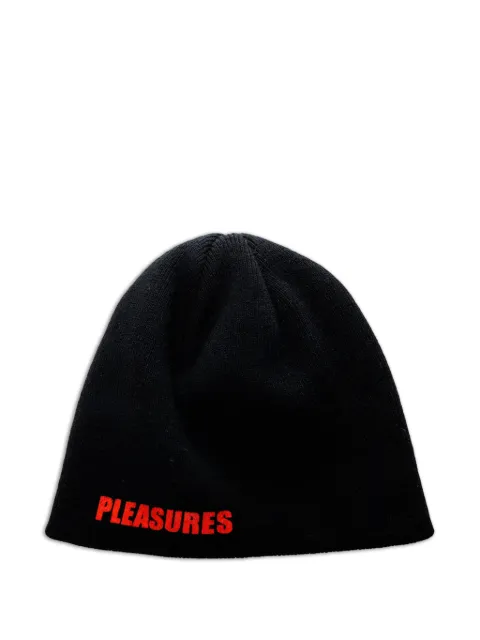 Pleasures single skull beanie Black P26SPZ016BLK