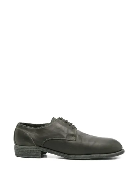 Guidi lace-up derby shoes Green 992X