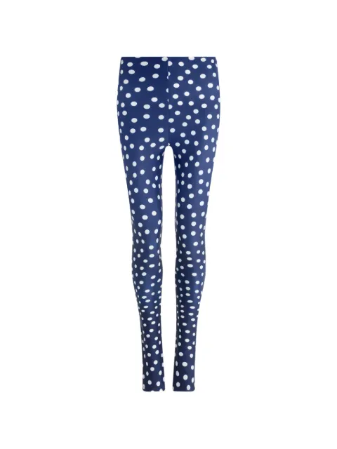 Jean Paul Gaultier polka dot leggings Blue 2602WTR093J047P5901